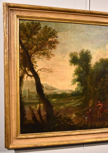  Woodland Landscape With The Archangel , italian school of the 17th century - 