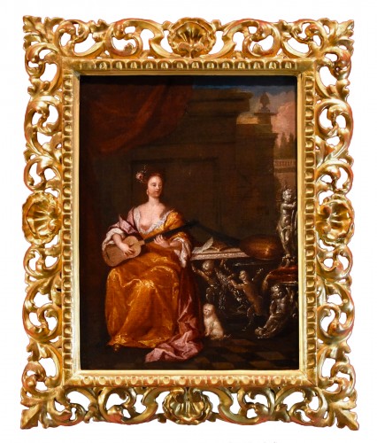 Joueur de guitare, Gaspard Netscher (1639 - 1684)