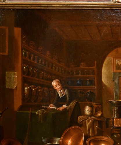 17th century - Il Farmacista Nel Suo Laboratorio,  Giovanni Domenico Valentino (1630 - 1708)
