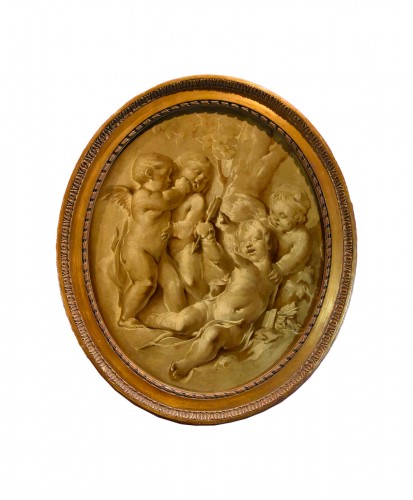 18th century Trompe l'oeil painting, Allegory of spring