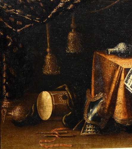 Tableaux et dessins Tableaux XVIIe siècle - Nature morte aux vanités - Cercle de Francesco Noletti (1611 -  1654)