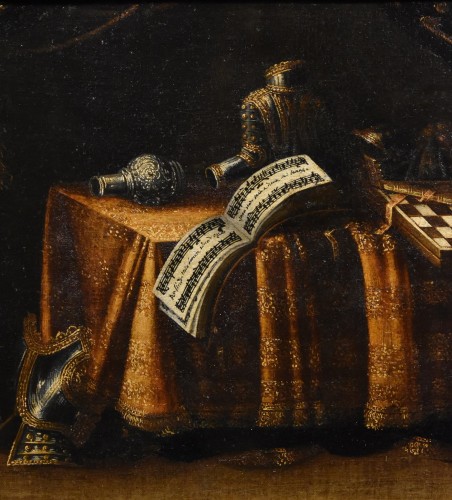 Nature morte aux vanités - Cercle de Francesco Noletti (1611 -  1654) - Antichità Castelbarco