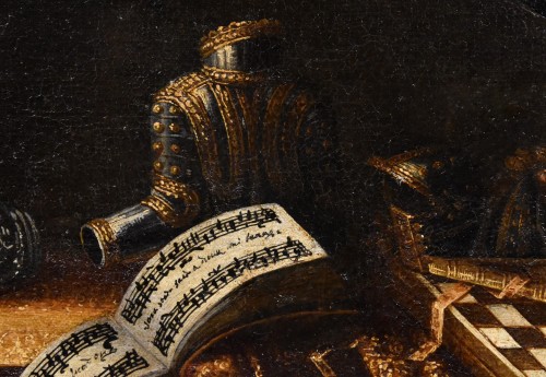 Antiquités - Nature morte aux vanités - Cercle de Francesco Noletti (1611 -  1654)