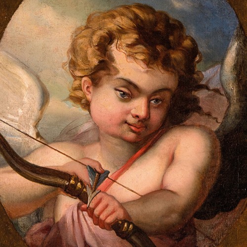 Tableaux et dessins Tableaux XVIIIe siècle - Cupidon - Ecole française du XVIIIe siècle, entourage de François Boucher (1703-1770