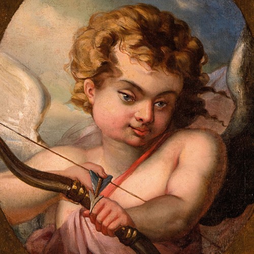 Paintings & Drawings  - Cupid, French School Of The Entourage Of François Boucher (1703-1770)