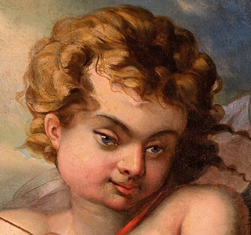 Cupidon - Ecole française du XVIIIe siècle, entourage de François Boucher (1703-1770 - Antichità Castelbarco