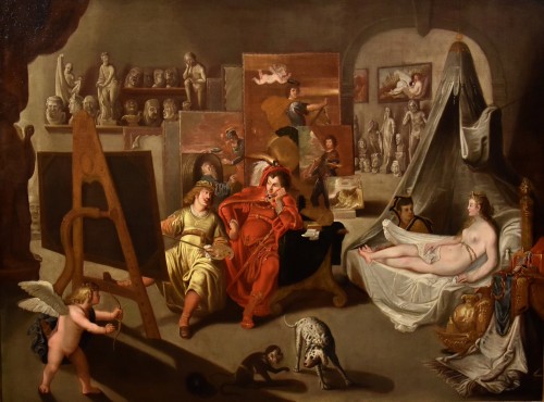 Balthasar Van Den Bossche (1681 -1715), Alexandre le Grand et Campaspe dans l'atelier du peintre Apelles