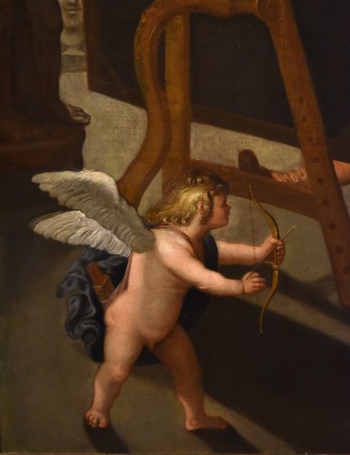 Antiquités - Balthasar Van Den Bossche (1681 -1715), Alexandre le Grand et Campaspe dans l'atelier du peintre Apelles