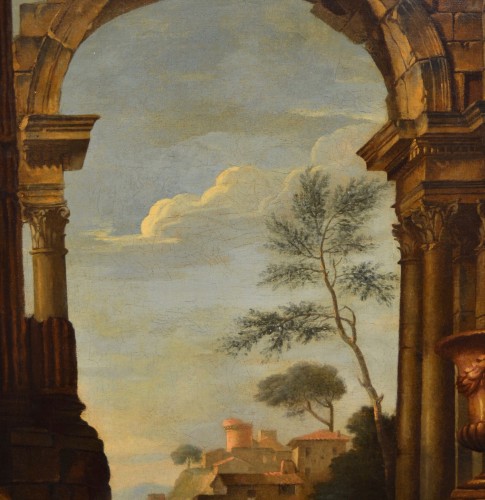 Antiquités - Pierre Antoine Demachy (1723 - 1807), Roman Landscape With Architectu