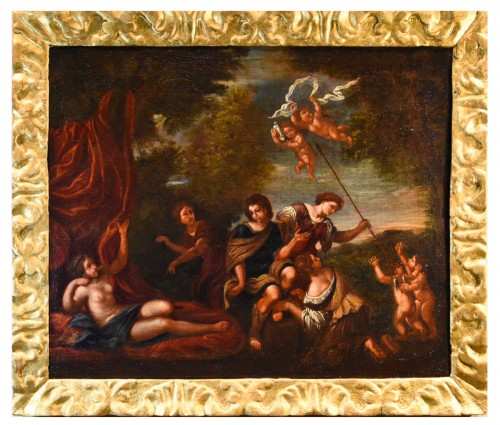 Diane et ses nymphes surprises par Actéon, atelier de Francesco Albani (1578 - 1660)