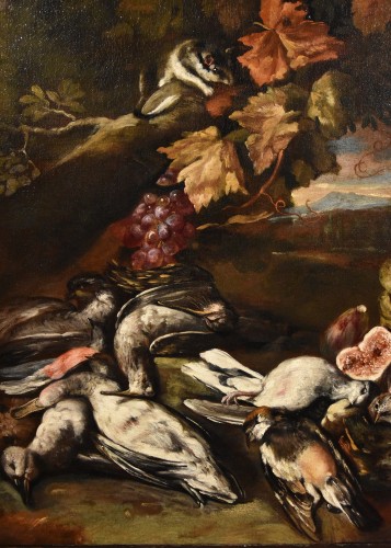 Louis XIV - Nature morte dans un paysage, Giovanni Paolo Castelli, Dit Spadino (1659-1730)