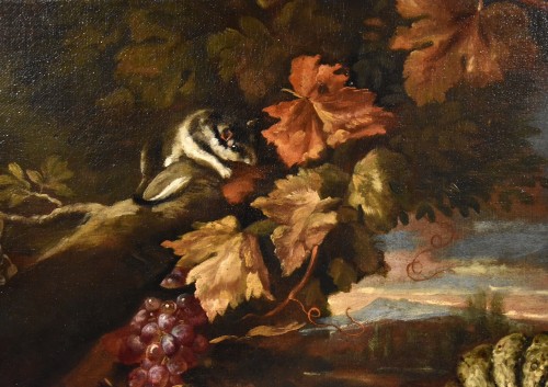 Antiquités - Nature morte dans un paysage, Giovanni Paolo Castelli, Dit Spadino (1659-1730)