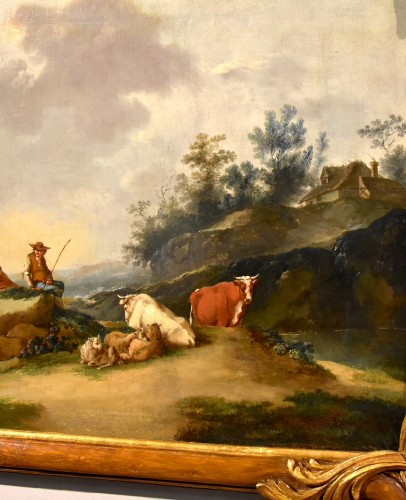 Landscape With River And Shepherds At Rest, Francesco Zuccarelli (1702 - 17 - Louis XIV