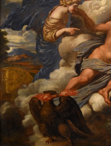 Tableaux et dessins Tableaux XVIIe siècle - Le mythe de Jupiter, Io et Junon - Giovanni Angelo Canini (1608 - 1666)