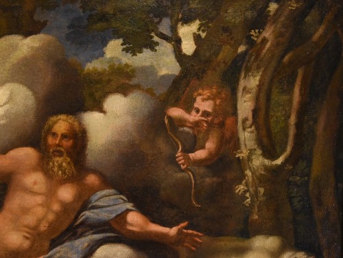 XVIIe siècle - Le mythe de Jupiter, Io et Junon - Giovanni Angelo Canini (1608 - 1666)
