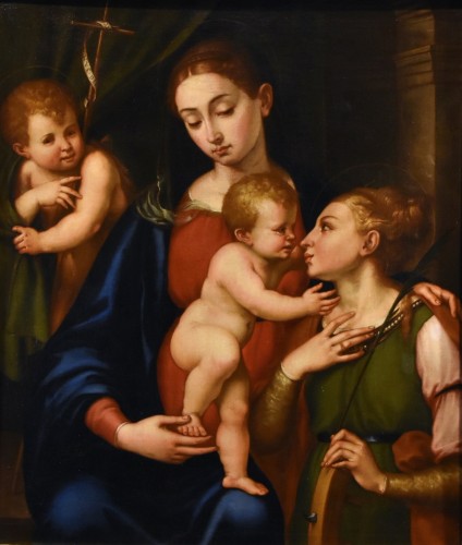 Giovanni Battista Ramenghi (bologna 1531 - 1601), Madonna And Child