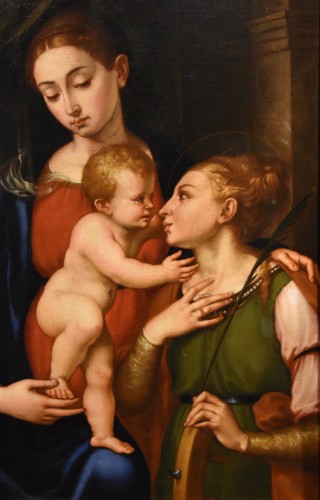 Louis XIII - Vierge à l'enfant - Giovanni Battista Ramenghi (1531 - 1601)