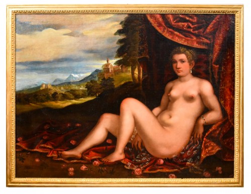 Vénus allongée dans un paysage, Pauwels Franck dit Paolo Fiammingo (1540 - 1596)