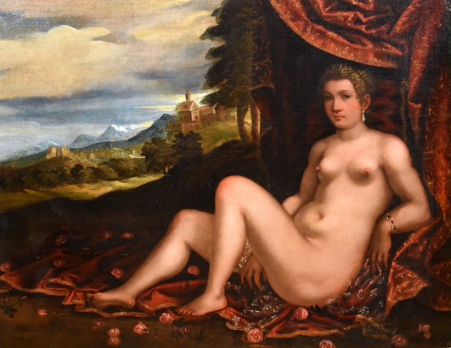 Venus Reclining In A Landscape, Pauwels Franck Dit Paolo Fiammingo - Paintings & Drawings Style Louis XIII