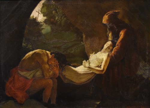 Tableaux et dessins Tableaux XIXe siècle - La déposition d'Atala, Suiveur de Anne-louis Girodet de Roussy-Trioson (1767 - 1824)