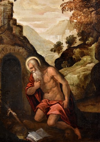 Paintings & Drawings  - Saint Jerome Penitent, italian school circle Of Jacopo Negretti