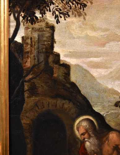XVIe siècle et avant - Saint Jérôme pénitent, école italienne entourage de Jacopo Negretti