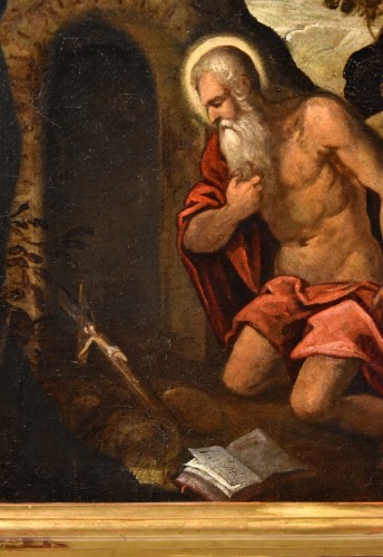 Antiquités - Saint Jerome Penitent, italian school circle Of Jacopo Negretti