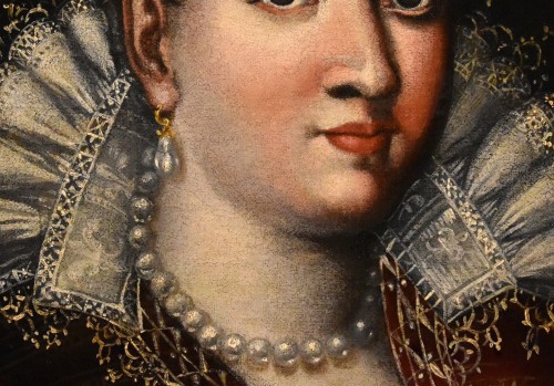 Tableaux et dessins Tableaux XVIe siècle - Portrait de la Grande-Duchesse Bianca Cappello, atelier de Scipione Pulzone