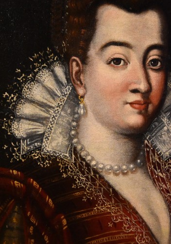 XVIe siècle et avant - Portrait de la Grande-Duchesse Bianca Cappello, atelier de Scipione Pulzone