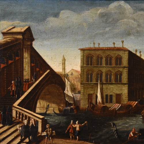 Tableaux et dessins Tableaux XVIIIe siècle - Vue du Grand Canal de Venise, école italienne du 18e siècle