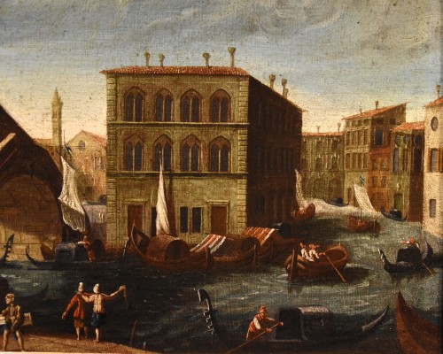 Antiquités - Vue du Grand Canal de Venise, école italienne du 18e siècle