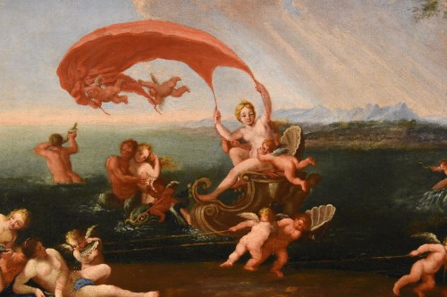 Louis XIV - Le triomphe de la nymphe Galatée - École italienne du 17e siècle