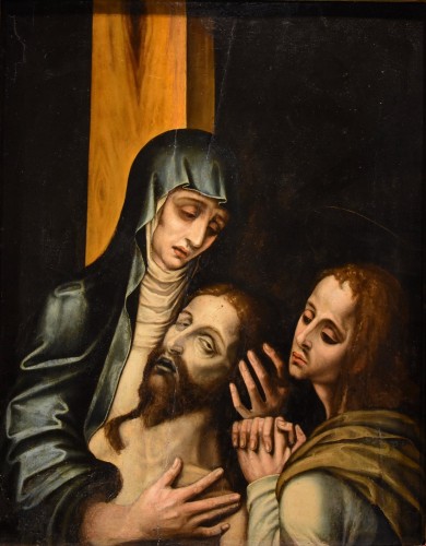 La Pietà With Saint John, Luis De Morales, Called 'el Divino', workshop Of