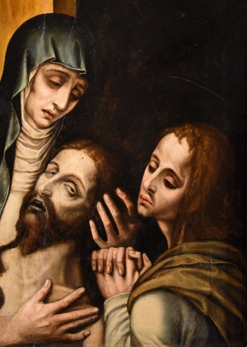 La Pietà With Saint John, Luis De Morales, Called &#039;el Divino&#039;, workshop Of - Louis XIII