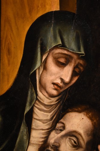 Antiquités - Pietà avec saint Jean, atelier de Luis de Morales, dit "el Divino" (1509 - 1586)