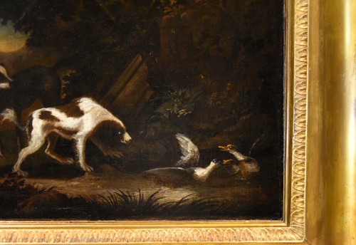 Chiens sz chasse, Adriaen de Gryeff (1657 - 1722) - Antichità Castelbarco