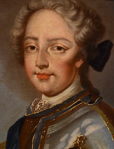 Tableaux et dessins Tableaux XVIIIe siècle - Le roi Louis XV de France avec la reine Maria Marie Leszczynska
