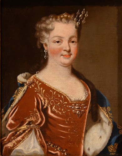 XVIIIe siècle - Le roi Louis XV de France avec la reine Maria Marie Leszczynska