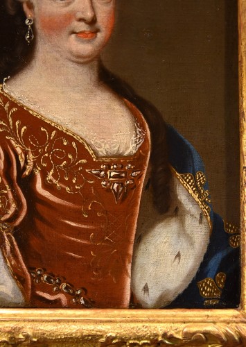 Antiquités - Le roi Louis XV de France avec la reine Maria Marie Leszczynska
