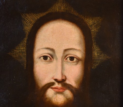 XVIe siècle et avant - Salvator Mundi, Peintre Flamand  du XVIe siècle