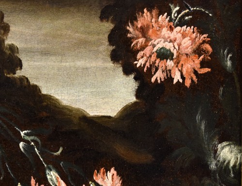 Louis XIV - Nature Morte de Fleurs, Ecole Lombarde du XVIIIe siècle, Ccercle de Margherita Caffi