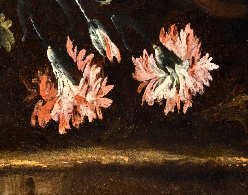 Antiquités - Nature Morte de Fleurs, Ecole Lombarde du XVIIIe siècle, Ccercle de Margherita Caffi