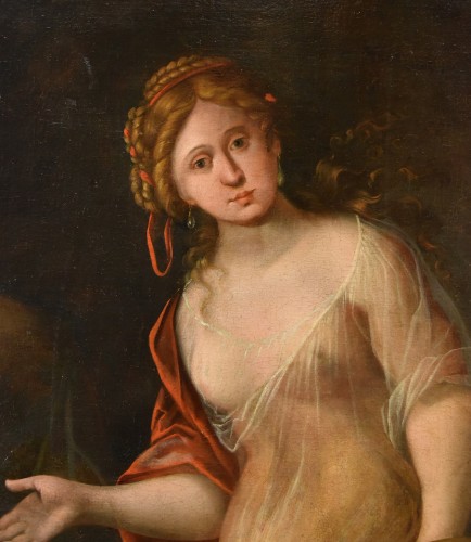 Mattheus Terwesten (La Haye, 1670 - 1757), Jeune Femme comme allégorie de la Peinture - Antichità Castelbarco