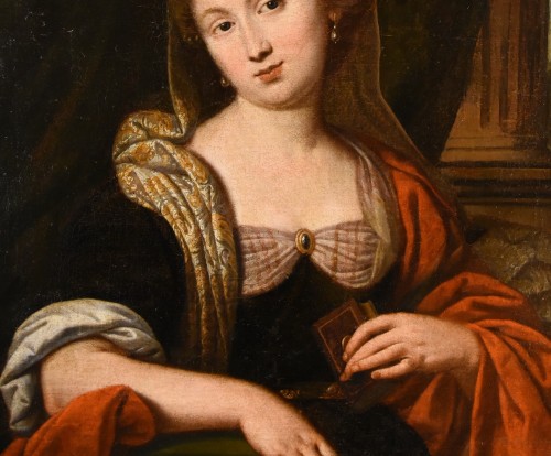Antiquités - Portrait of a noblewoman with book, Venetian school, late 16th century