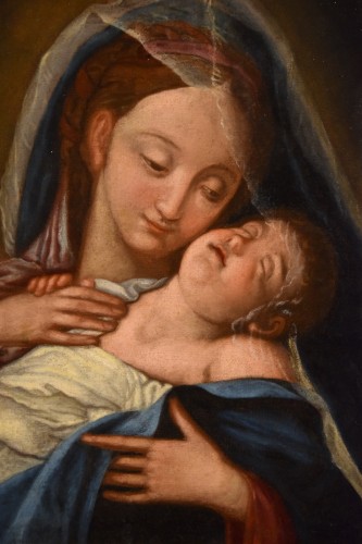 Vierge à l'Enfant, école italienne du 18e siècle - Antichità Castelbarco