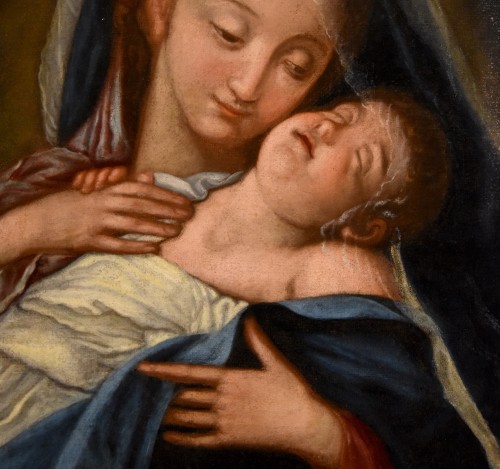 Vierge à l'Enfant, école italienne du 18e siècle - Louis XIV