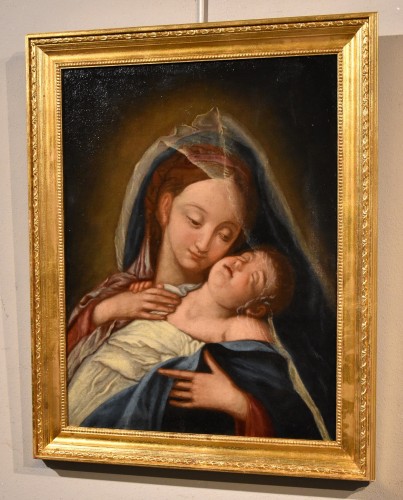 Louis XIV - Vierge à l'Enfant, école italienne du 18e siècle