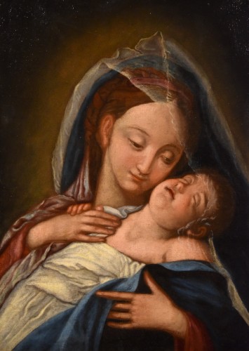 Antiquités - Madonna With Sleeping Child, Italian school of the 18th century