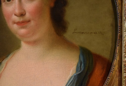 Louis XV - Portrait d'une dame - Jean-Baptiste Perroneau (1715 –1783)
