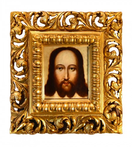 Face Of Christ As Salvator Mundi, Flemish Painter 16th-17th Century